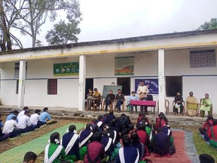 जीआईसी धारी ढुंडसिर में मनाया गया एनएसएस स्थापना दिवस