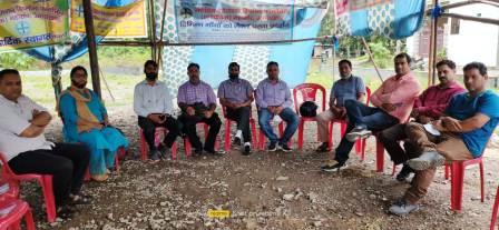 प्रशिक्षित बेरोजगार डिप्लोमा फार्मासिस्ट महासंघ का धरना 20वें दिन भी जारी, आल इण्डिया फार्मासिस्ट फेडरेशन आया समर्थन में