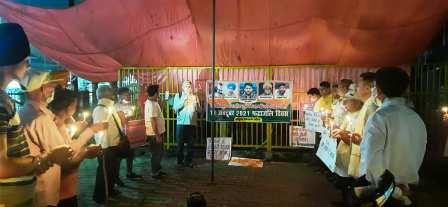 संयुक्त किसान मोर्चा ने लखीमपुर में शहीद किसानों को दी श्रद्धांजलि