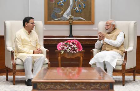 सीएम पुष्कर सिंह धामी ने प्रधानमंत्री मोदी से की मुलाकात, जीएसटी क्षतिपूर्ति की अवधि बढ़ाने का किया अनुरोध