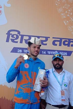 देव कुमार मीना ने 38वें राष्ट्रीय खेल में बनाया नया पोल वॉल्ट राष्ट्रीय रिकॉर्ड